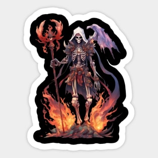 Demonic Descen Terrifying Realms of the Evil Demon Hell Underworld Sticker